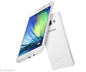 Galaxy A7 mỏng hơn iPhone 6, thân kim loại nguyên khối