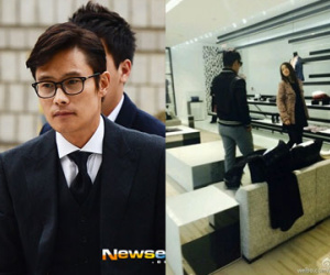 Lộ ảnh vợ chồng Lee Byung Hun đi mua sắm giữa "bão" scandal