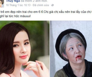 Danh hài Thuý Nga chua chát so sánh đời mình với Angela Phương Trinh