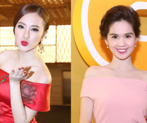 Angela Phương Trinh "so kè" nhan sắc cùng đàn chị Ngọc Trinh trong sự kiện