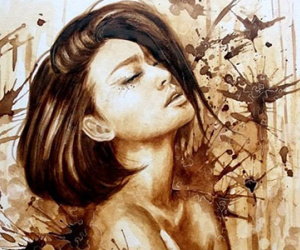9x Việt có biệt tài vẽ chân dung bằng màu cà phê sống động
