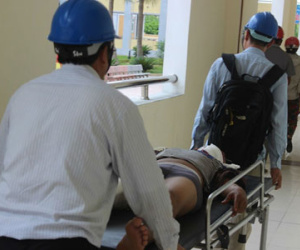 Sập cầu thang băng chuyền ở Formosa, 2 công nhân thương vong