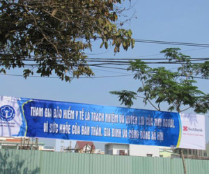 Dân Đà Nẵng bức xúc về băng rôn có hình bản đồ gây phản cảm