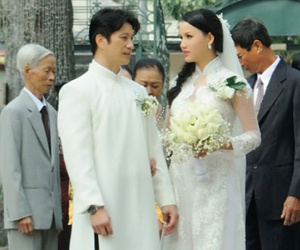 Lộ ảnh đám cưới bí mật của Dustin Nguyễn và Bebe Phạm