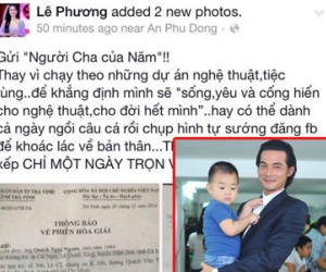Lê Phương đưa bằng chứng Quách Ngọc Ngoan từ chối cấp dưỡng nuôi con