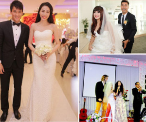Những đám cưới khác thường của sao Việt