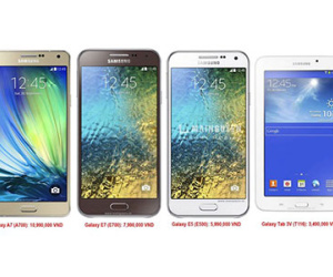 Samsung Galaxy A7, E7 và E5 sắp bán ở Việt Nam giá từ 5,9 triệu