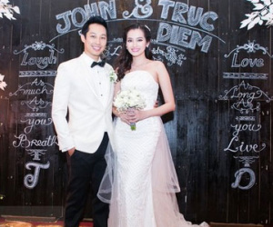 Trúc Diễm lộng lẫy như công chúa trong ngày cưới