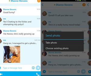 Skype cho Android phiên bản 5.2 cho phép chia sẻ ảnh offline