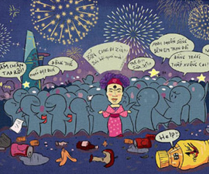Hotboy Kenny Sang vào tranh Tết