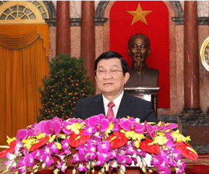 Thư chúc tết Ất Mùi của Chủ tịch nước Trương Tấn Sang
