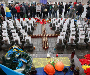 Ukraine kỷ niệm một năm ngày biểu tình đẫm máu