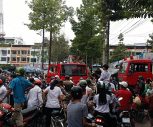 Hỏa hoạn tại Trung tâm thương mại Rạch Giá