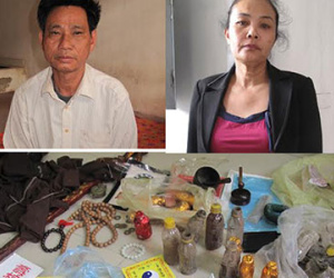 Bắt "thánh cô" lên đồng chữa bệnh bằng thuốc tự chế