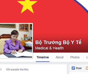 Bộ trưởng Bộ Y tế công khai facebook chính thức