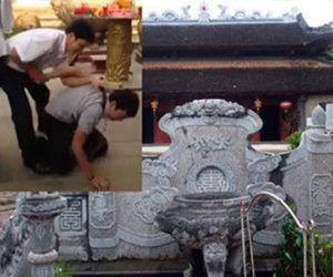Chị em xin tha cho trai đẹp trộm tiền lễ ở Đền Mẫu