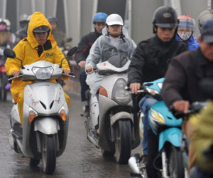 Miền Bắc mưa rét, nhiệt độ giảm