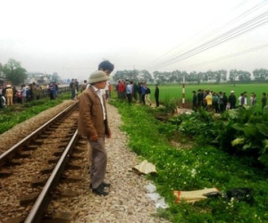 A lô cạnh đường sắt, thanh niên 19 tuổi bị tàu hỏa cuốn tử vong