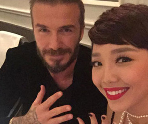 Hà Hồ, Tóc Tiên thích thú tham dự tiệc của David Beckham