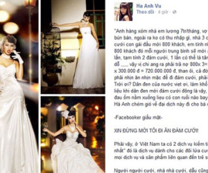 "Xin đừng mời tôi đi ăn đám cưới"!