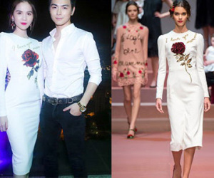 Ngọc Trinh nhanh chóng "copy" thiết kế mới toanh của Dolce & Gabbana