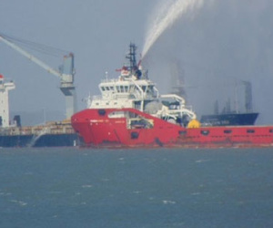 Tàu hàng nước ngoài bốc cháy trên biển Vũng Tàu