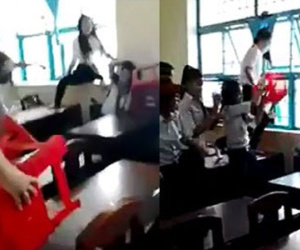 Clip đám nữ sinh Trà Vinh đánh bạn u não, điếc 1 bên tai?