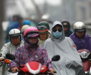 Gió mùa tràn về, mưa rét kéo dài sang tuần sau