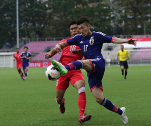 Olympic Nhật Bản hủy diệt Olympic Myanmar bằng tỷ số 9-0