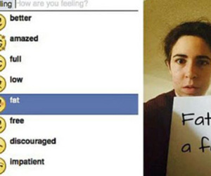 Facebook gặp rắc rối với tùy chọn... “feeling fat“
