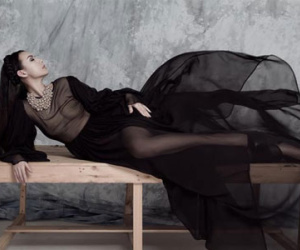 MC Huyền Ny diện váy xuyên thấu trên Vogue Italy