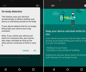 Điện thoại Android sẽ tự khóa khi rời khỏi tay người dùng