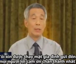 Clip: Thủ tướng Lý Hiển Long nghẹn lời khi nói về cha