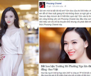 Phượng Chanel lên tiếng vụ tố HH Phương Nga lừa đảo