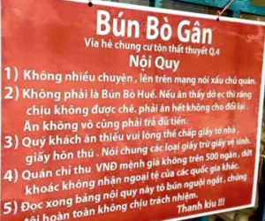 Chủ quán bá đạo: Cấm khách lắm lời, cấm đưa chuyện lên facebook