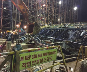 Sập giàn giáo ở Formosa Hà Tĩnh: Đã có rung lắc trước 1 tiếng
