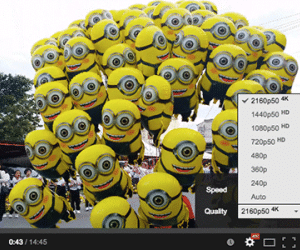 YouTube bắt đầu phát video 4K 60fps
