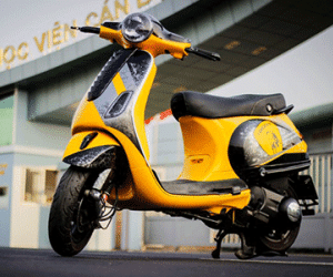 Piaggio Vespa độ phong cách Lamborghini tại Sài Gòn