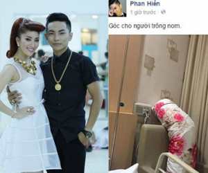 Phan Hiển đến thăm Khánh Thi trong bệnh viện sau scandal tình cảm