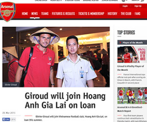 Sốc! Arsenal cho HAGL mượn Olivier Giroud mùa Hè này