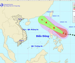 Bão Maysak giật cấp 14 đang hướng vào biển Đông