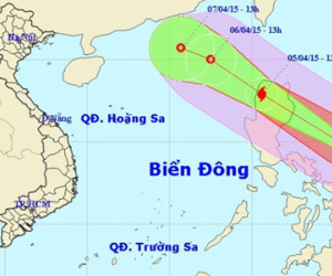 Chiều tối nay, bão đổ bộ Bắc biển Đông