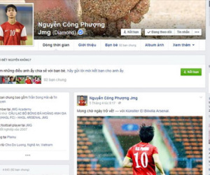 Công Phượng "quay cuồng" vì facebook giả