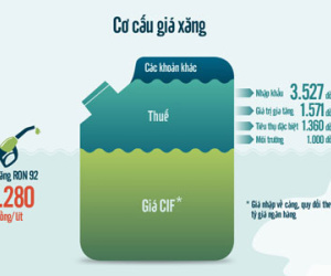 Thuế nhập khẩu xăng dầu giảm gần nửa