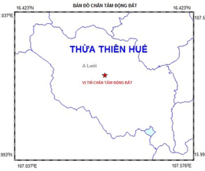 Lại giật mình vì động đất liên tiếp ở A Lưới, Thừa Thiên - Huế