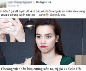 Hồ Ngọc Hà phản pháo khi bị đồn "khoe của" với nhẫn 21 tỷ