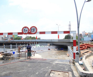 Thông xe hầm chui cầu Điện Biên Phủ phía đường Trường Sa