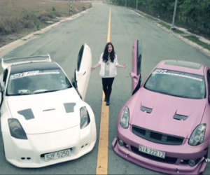 Clip 2 cô gái hát nhạc phim "Fast & Furious" bên dàn siêu xe