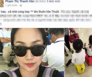 Ốc Thanh Vân "bồng bế" 3 con lên Buôn Ma Thuột