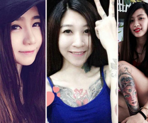 Ba cô gái 9X dùng hình xăm thay trang sức